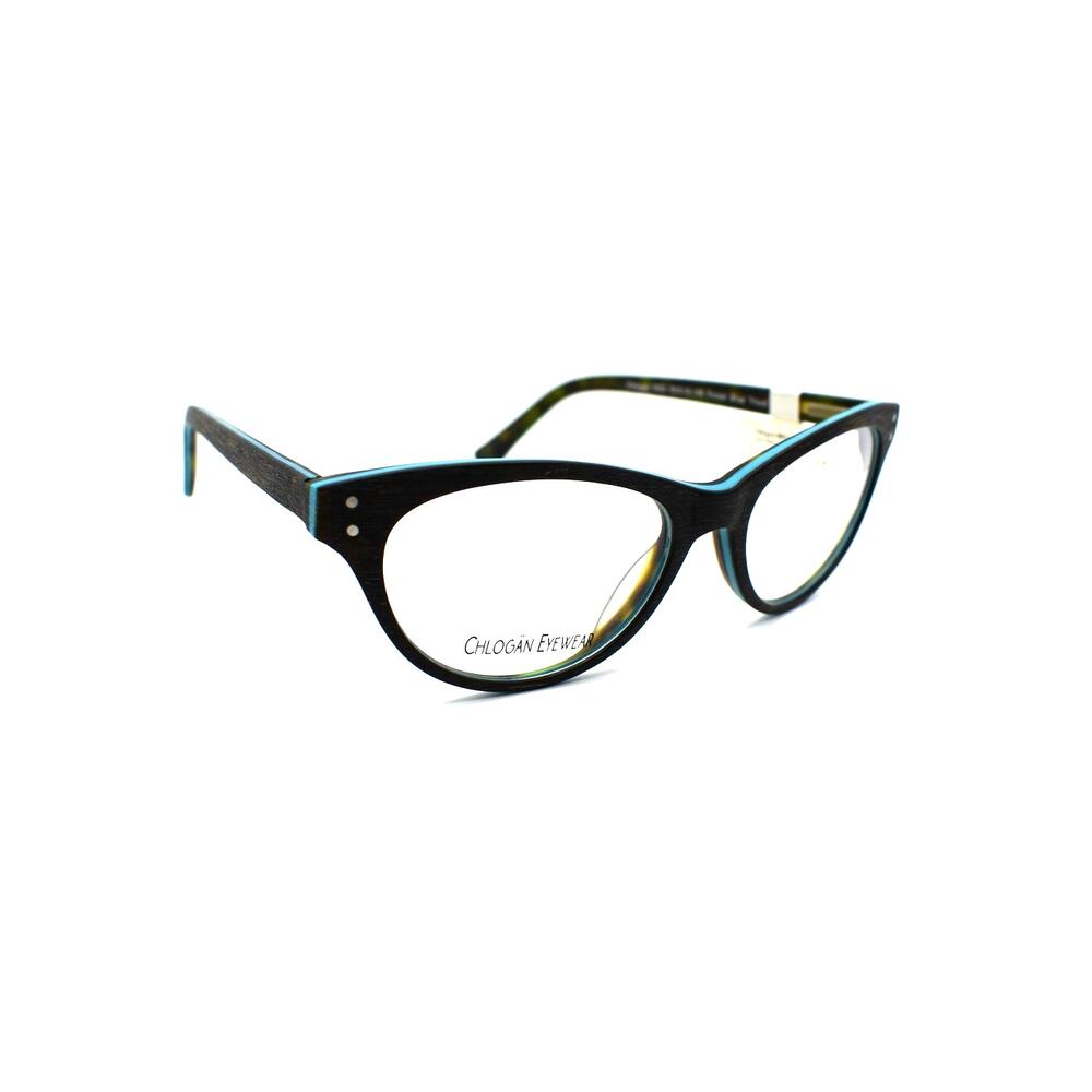 Chlogan 9002 Forest Blue Wood 50-18-140mm Eyeglasses FRAMES ONLY - NEW CONDITION